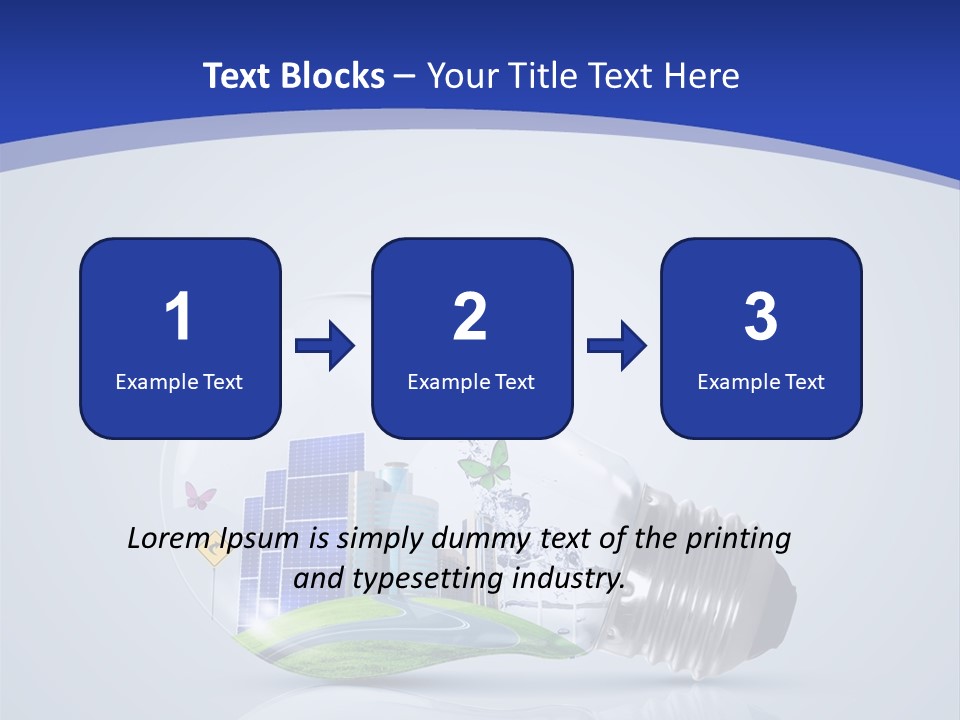 Incandescent Lamp Preserve PowerPoint Template