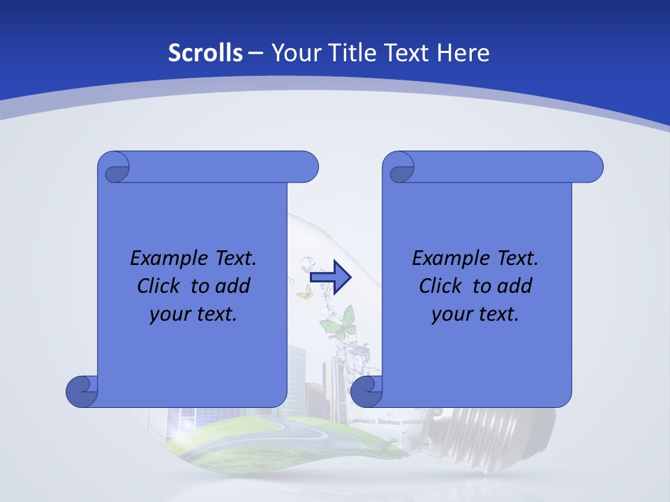 Incandescent Lamp Preserve PowerPoint Template