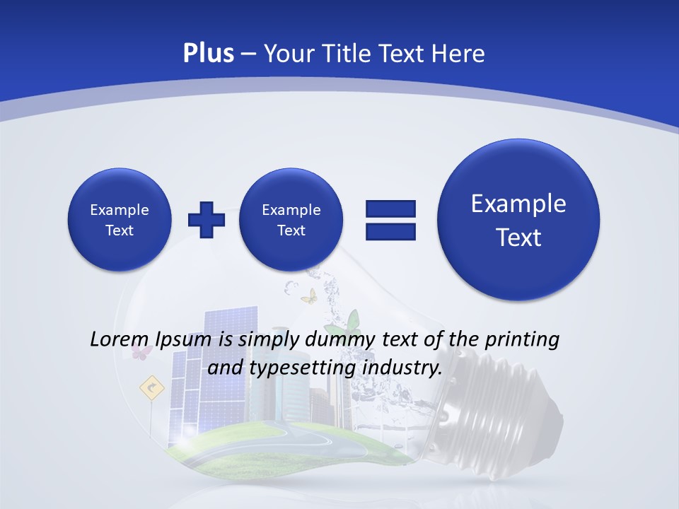 Incandescent Lamp Preserve PowerPoint Template
