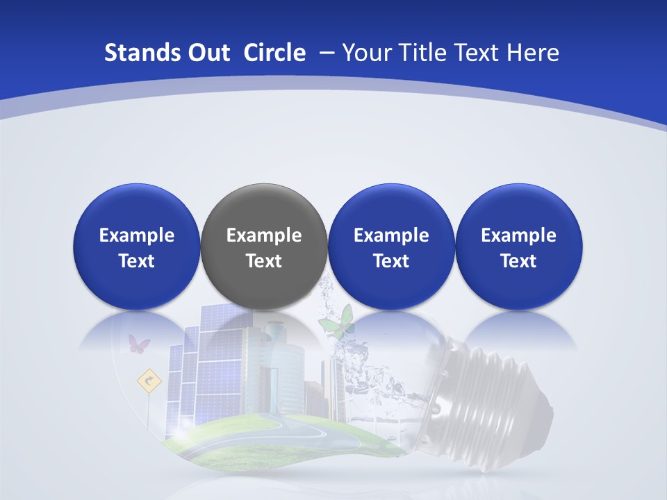 Incandescent Lamp Preserve PowerPoint Template