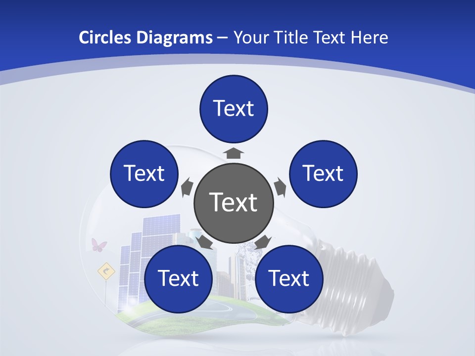 Incandescent Lamp Preserve PowerPoint Template