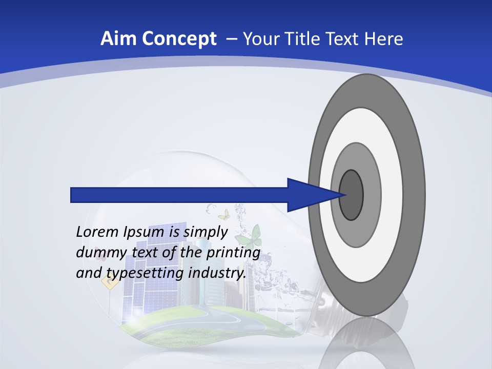 Incandescent Lamp Preserve PowerPoint Template