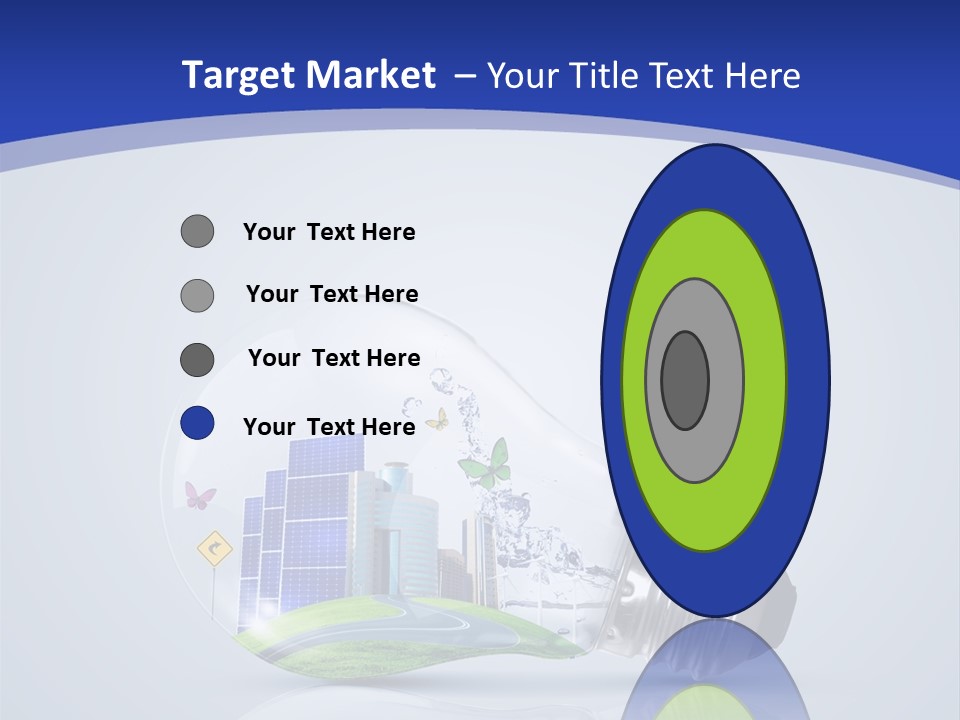 Incandescent Lamp Preserve PowerPoint Template