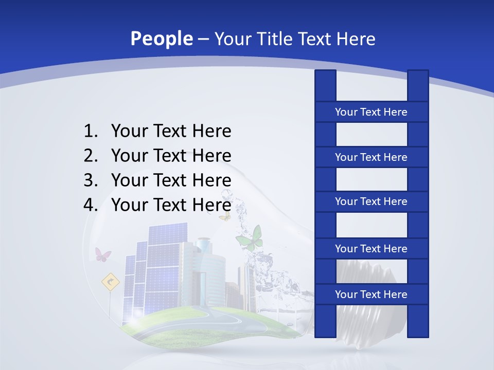 Incandescent Lamp Preserve PowerPoint Template