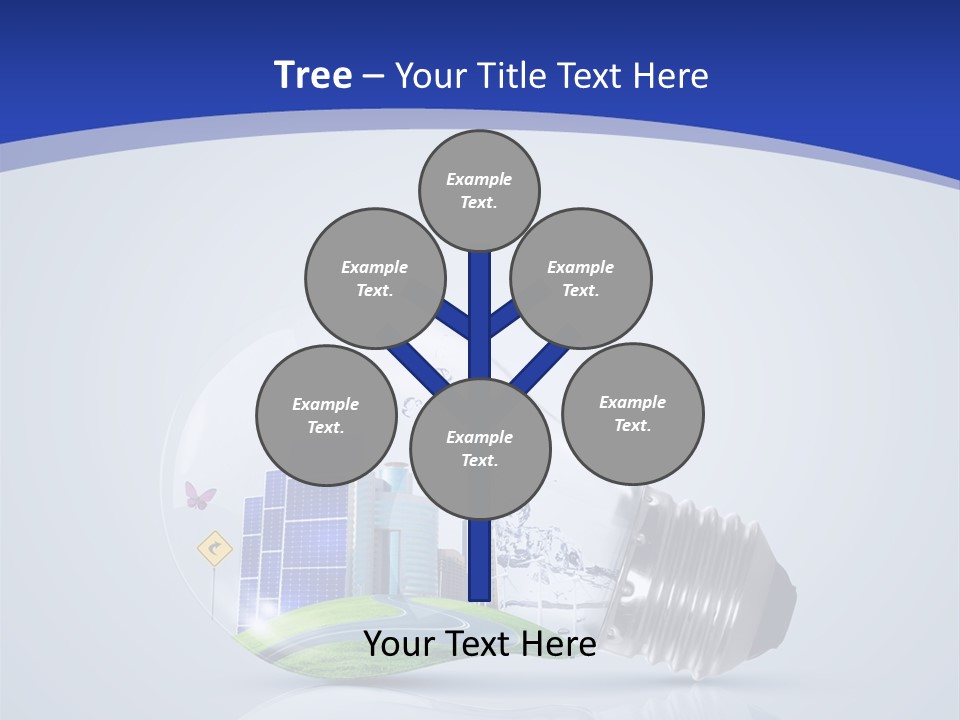 Incandescent Lamp Preserve PowerPoint Template
