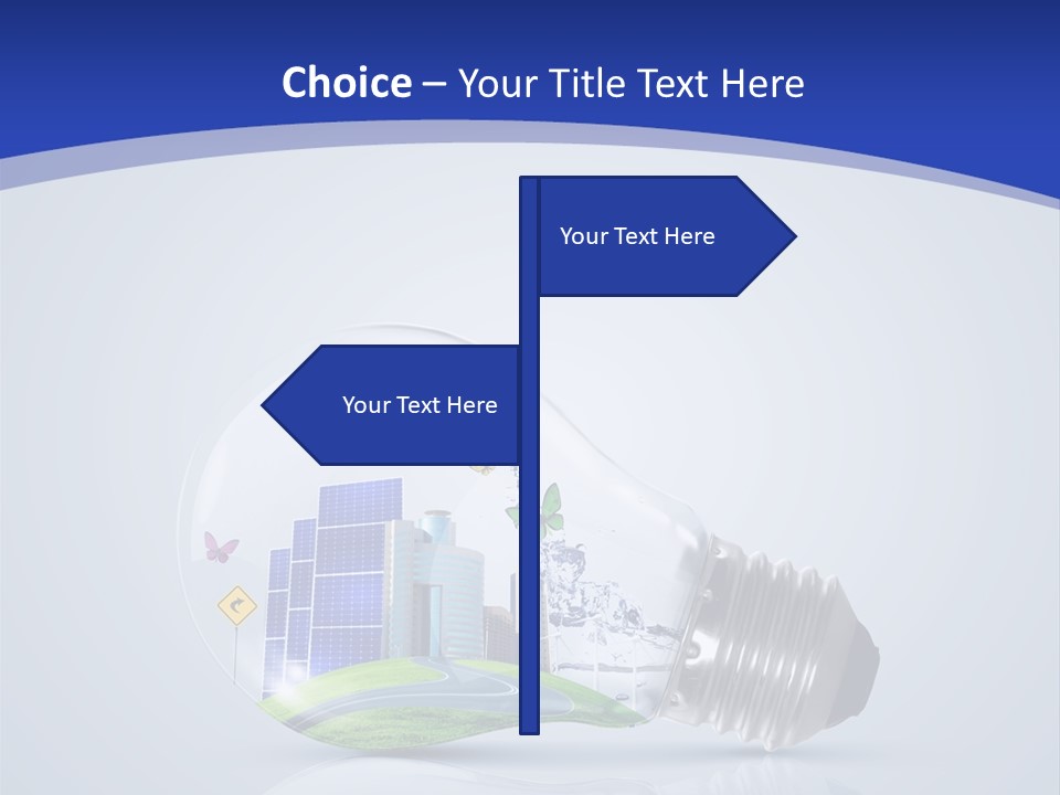 Incandescent Lamp Preserve PowerPoint Template