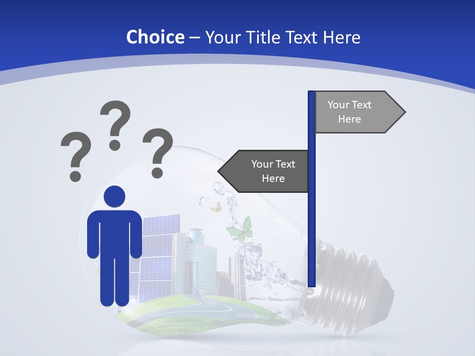 Incandescent Lamp Preserve PowerPoint Template