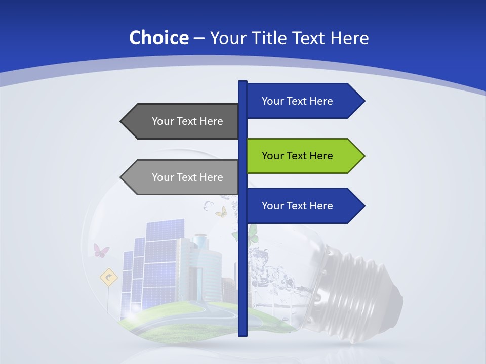 Incandescent Lamp Preserve PowerPoint Template