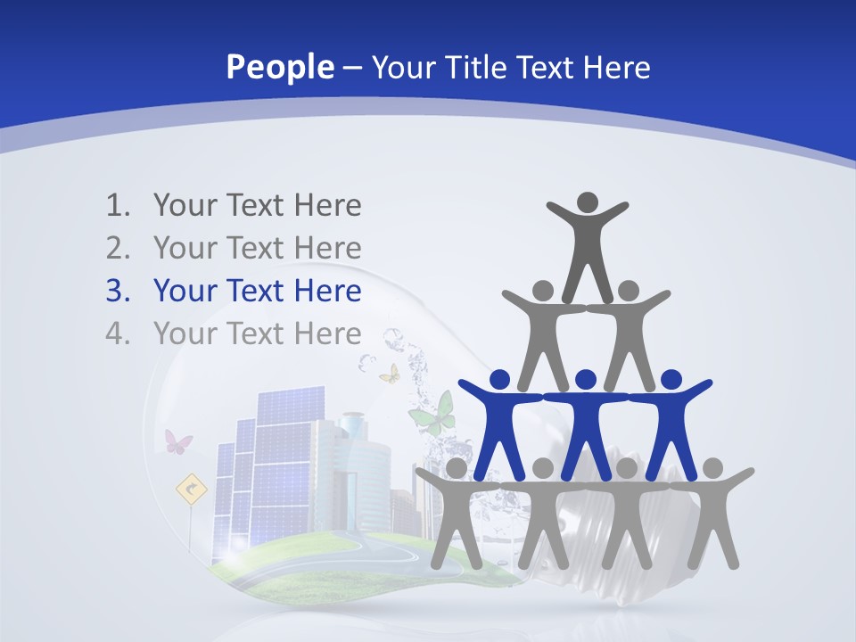 Incandescent Lamp Preserve PowerPoint Template