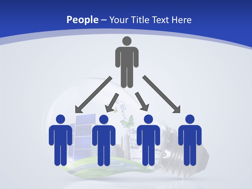 Incandescent Lamp Preserve PowerPoint Template