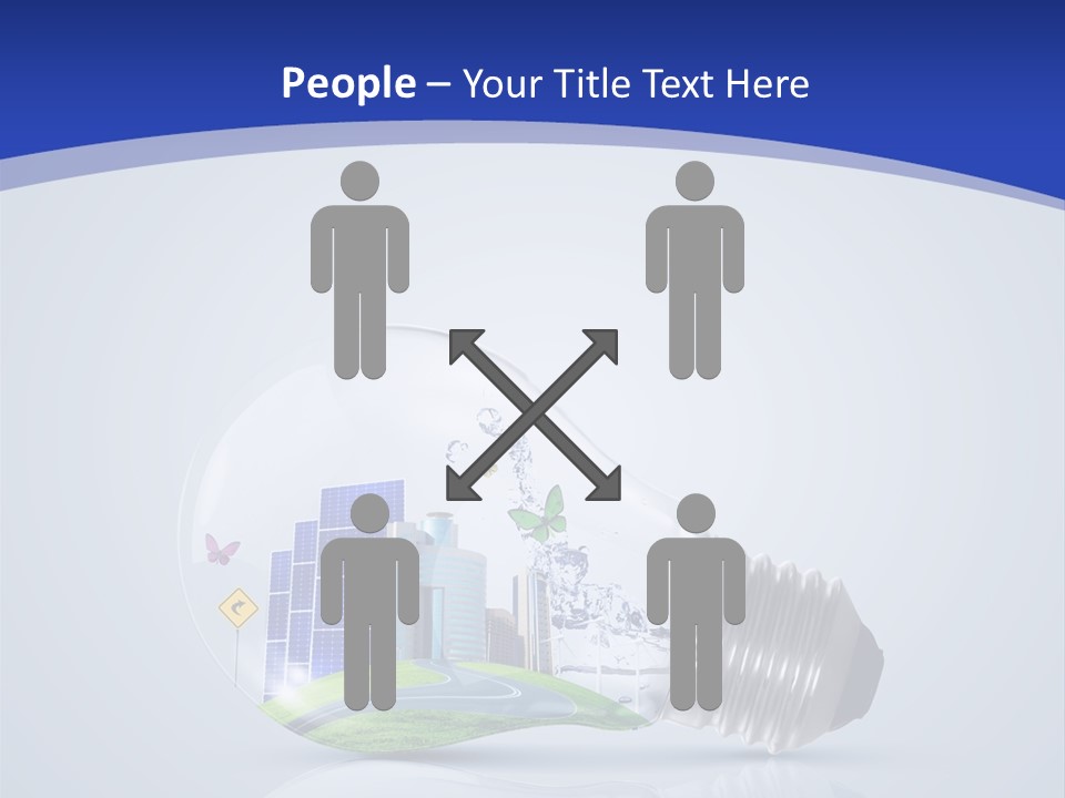 Incandescent Lamp Preserve PowerPoint Template