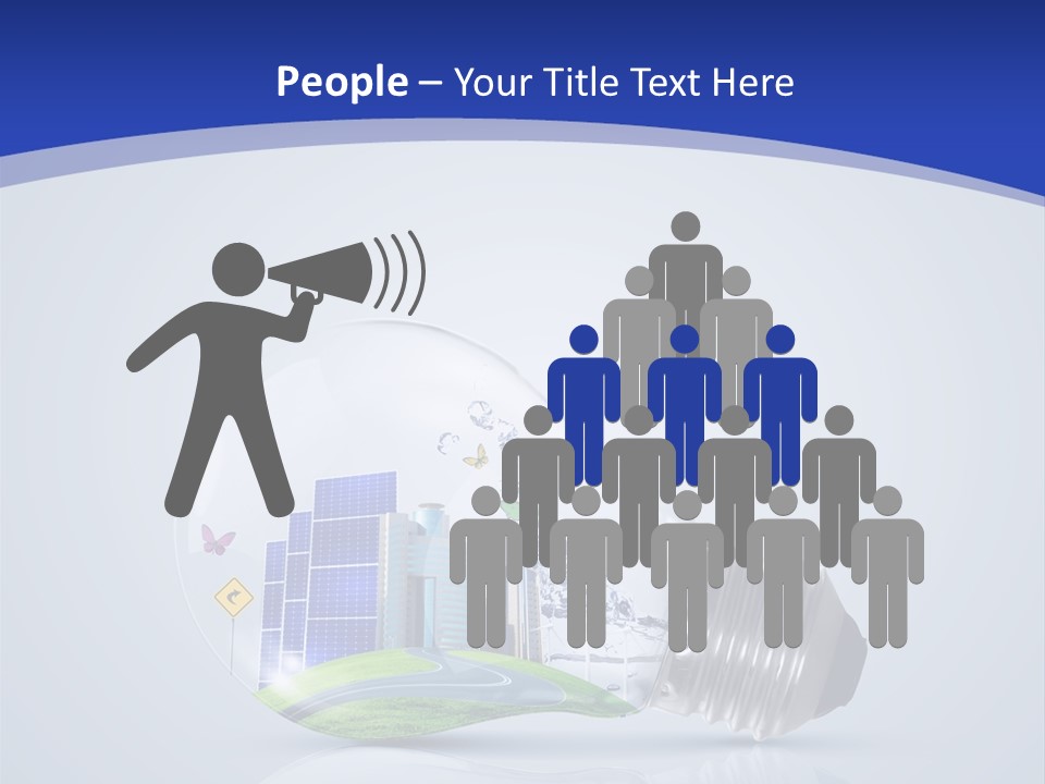 Incandescent Lamp Preserve PowerPoint Template