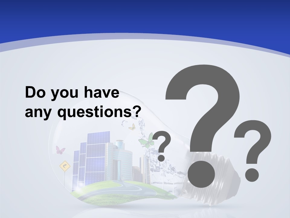 Incandescent Lamp Preserve PowerPoint Template