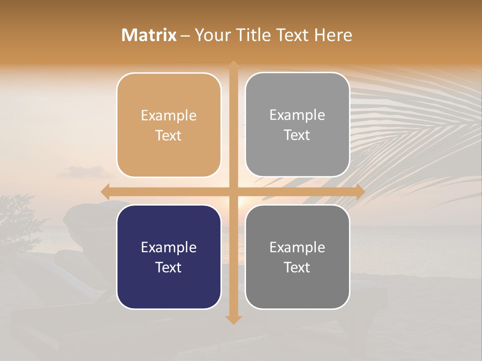 Beach Summer Palm PowerPoint Template