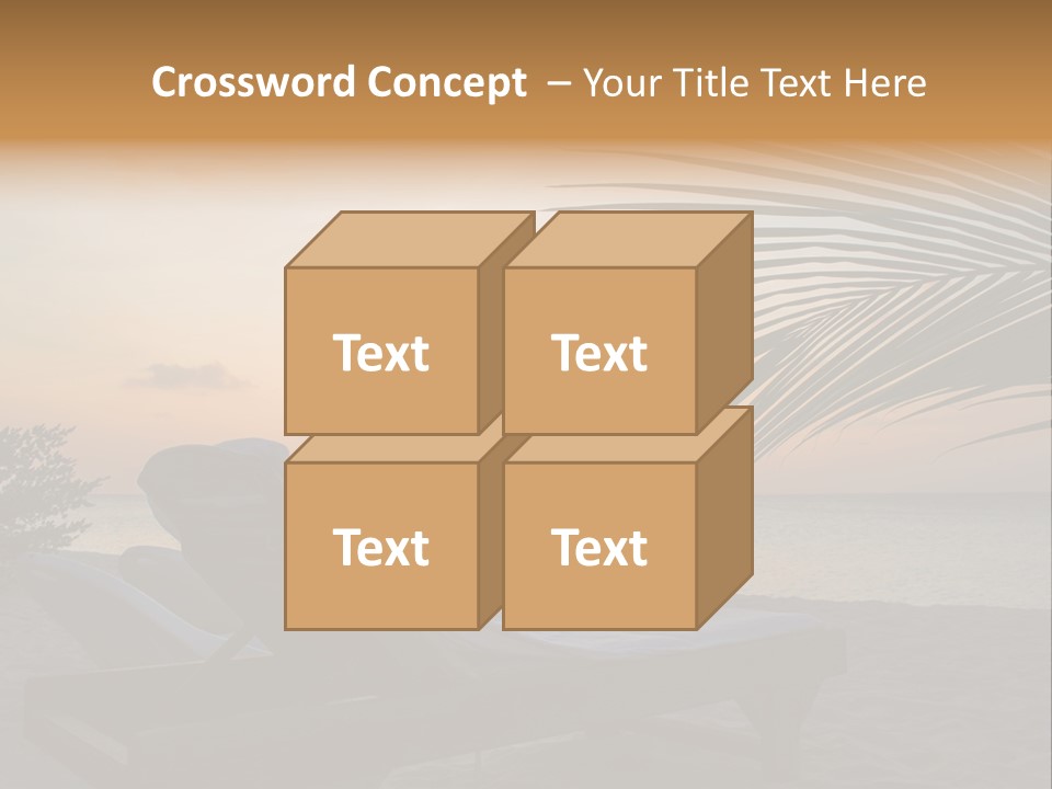 Beach Summer Palm PowerPoint Template