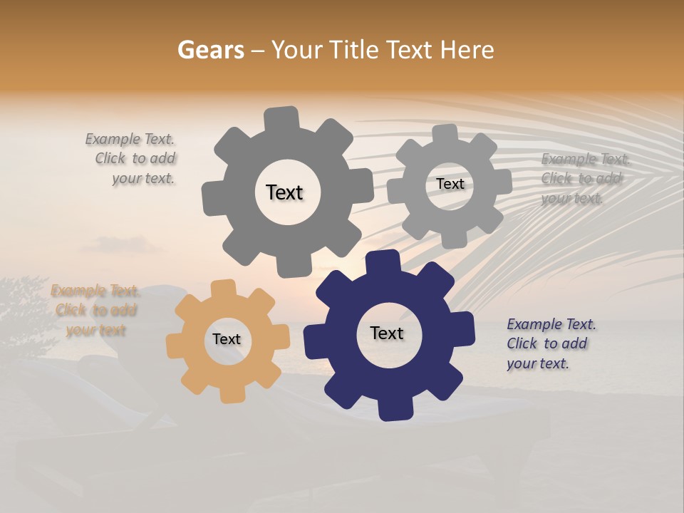 Beach Summer Palm PowerPoint Template