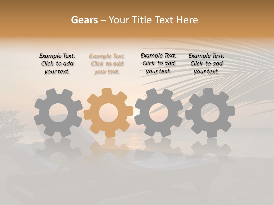 Beach Summer Palm PowerPoint Template