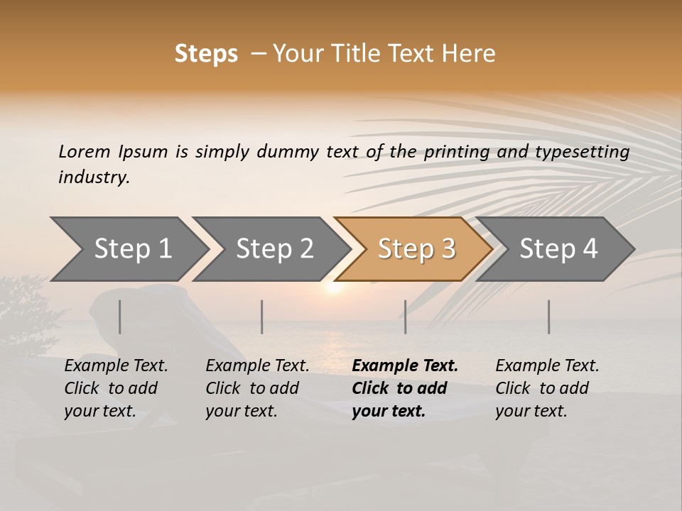 Beach Summer Palm PowerPoint Template