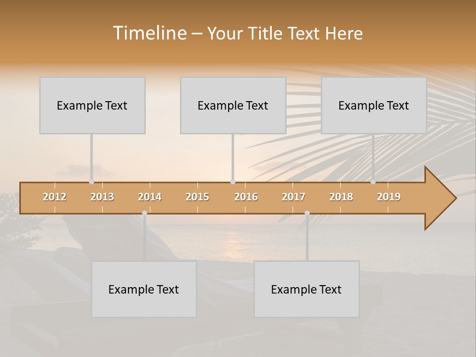 Beach Summer Palm PowerPoint Template