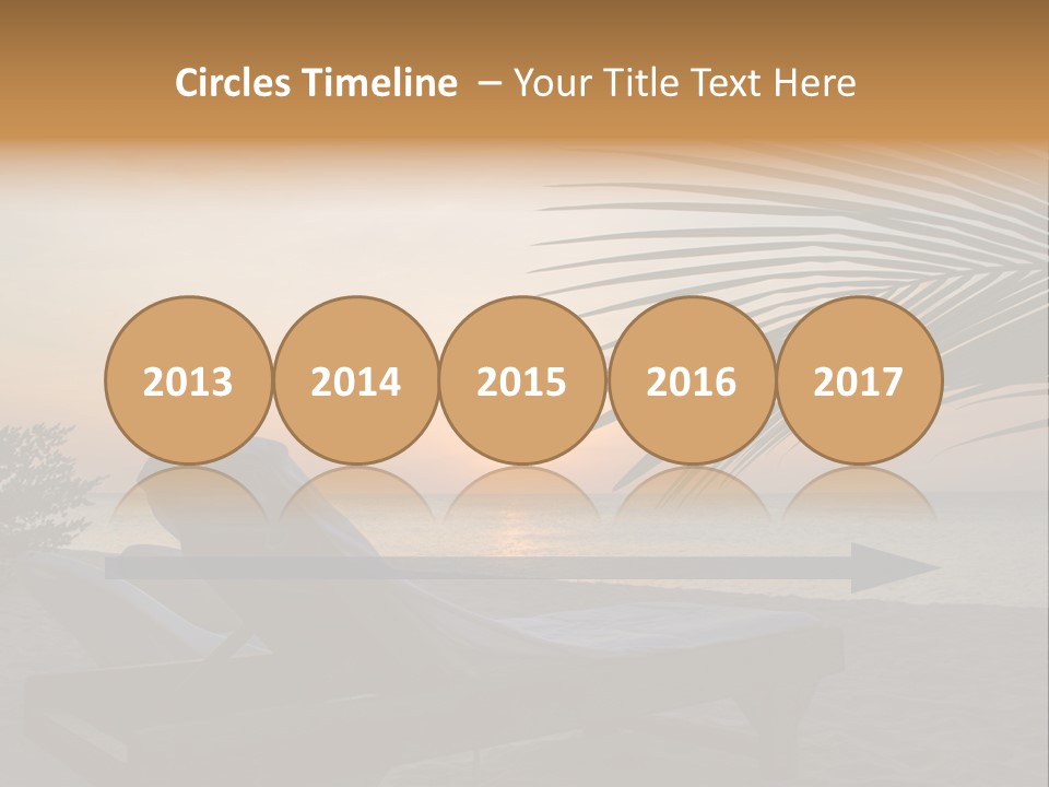 Beach Summer Palm PowerPoint Template