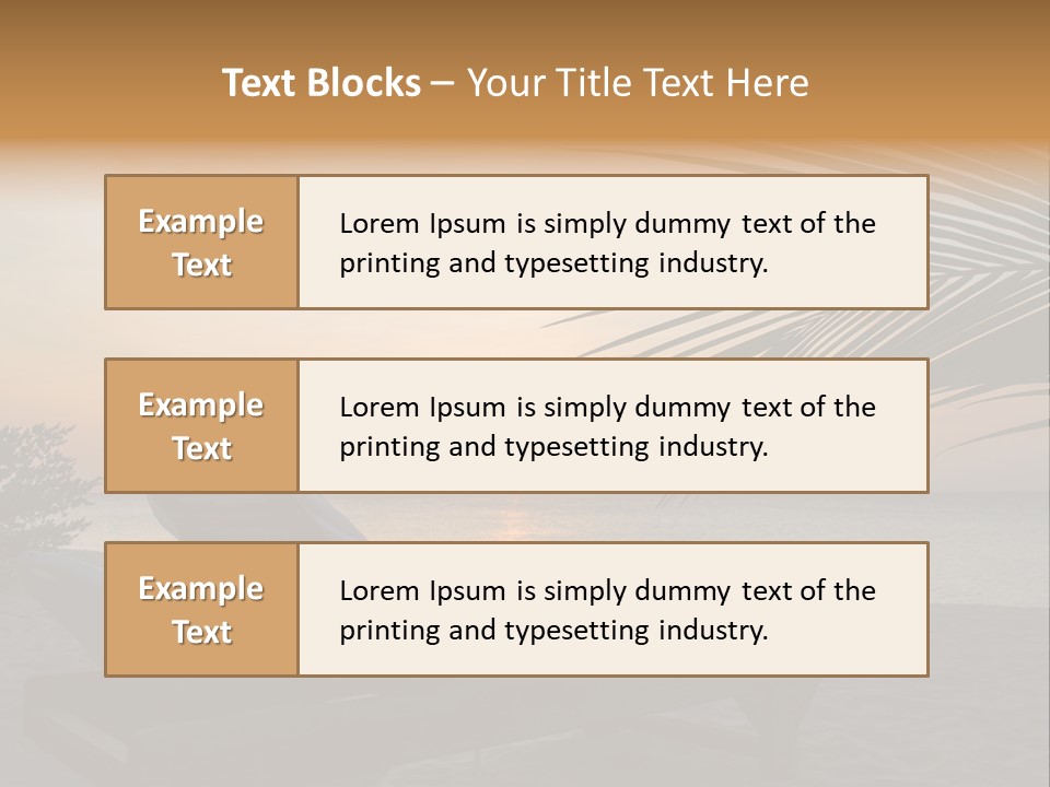 Beach Summer Palm PowerPoint Template