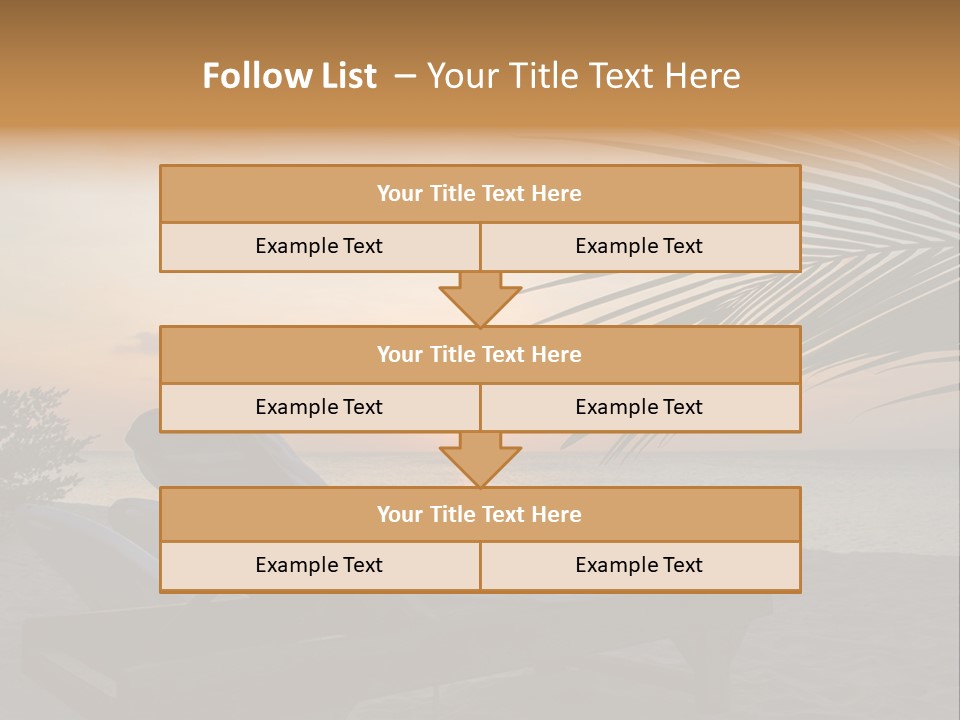 Beach Summer Palm PowerPoint Template