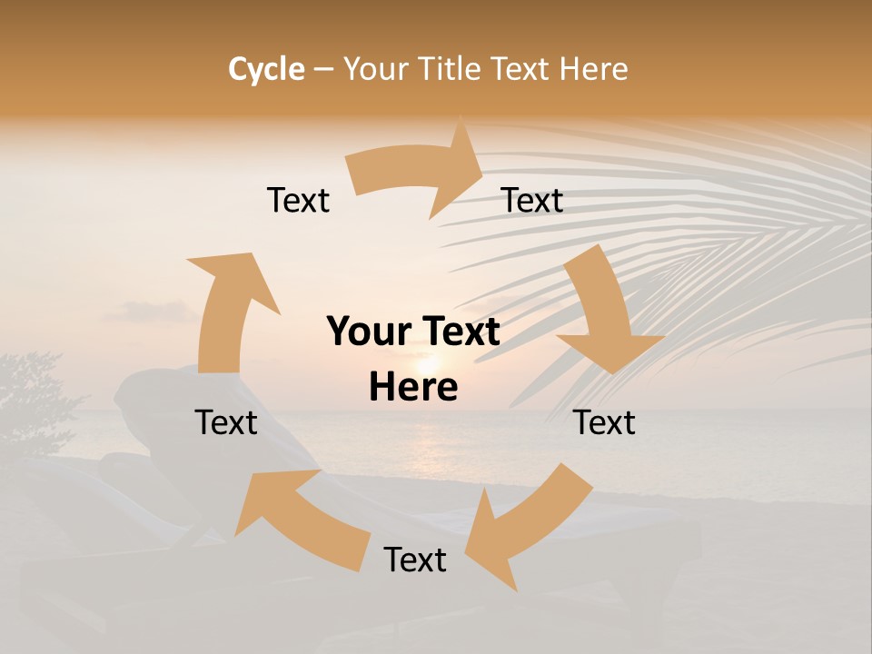 Beach Summer Palm PowerPoint Template