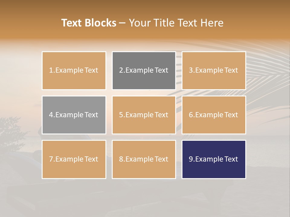 Beach Summer Palm PowerPoint Template