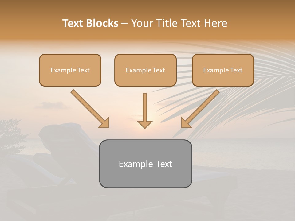Beach Summer Palm PowerPoint Template