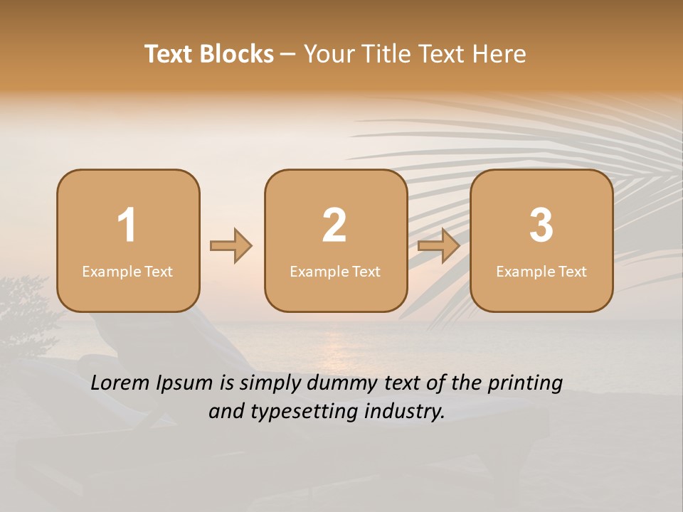 Beach Summer Palm PowerPoint Template