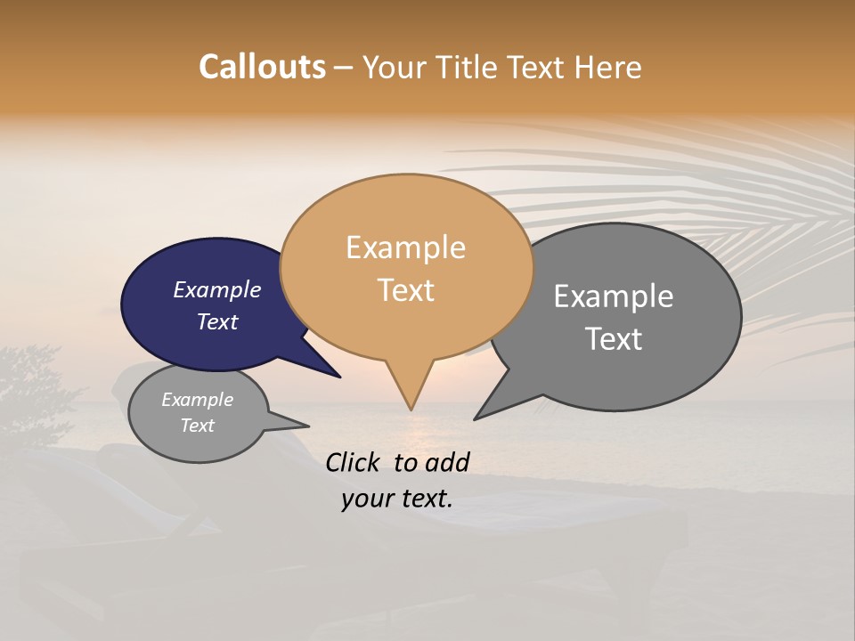 Beach Summer Palm PowerPoint Template