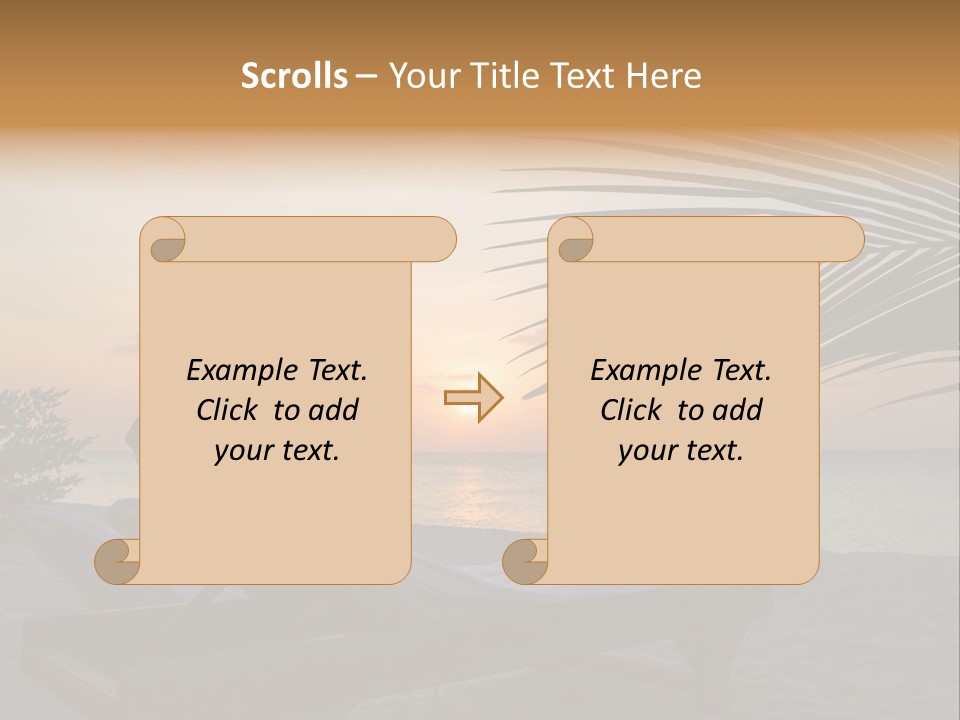 Beach Summer Palm PowerPoint Template