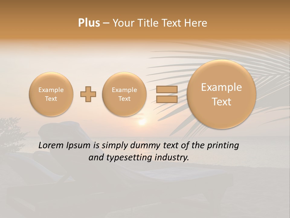 Beach Summer Palm PowerPoint Template