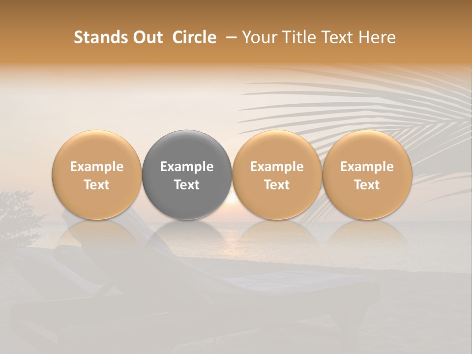 Beach Summer Palm PowerPoint Template