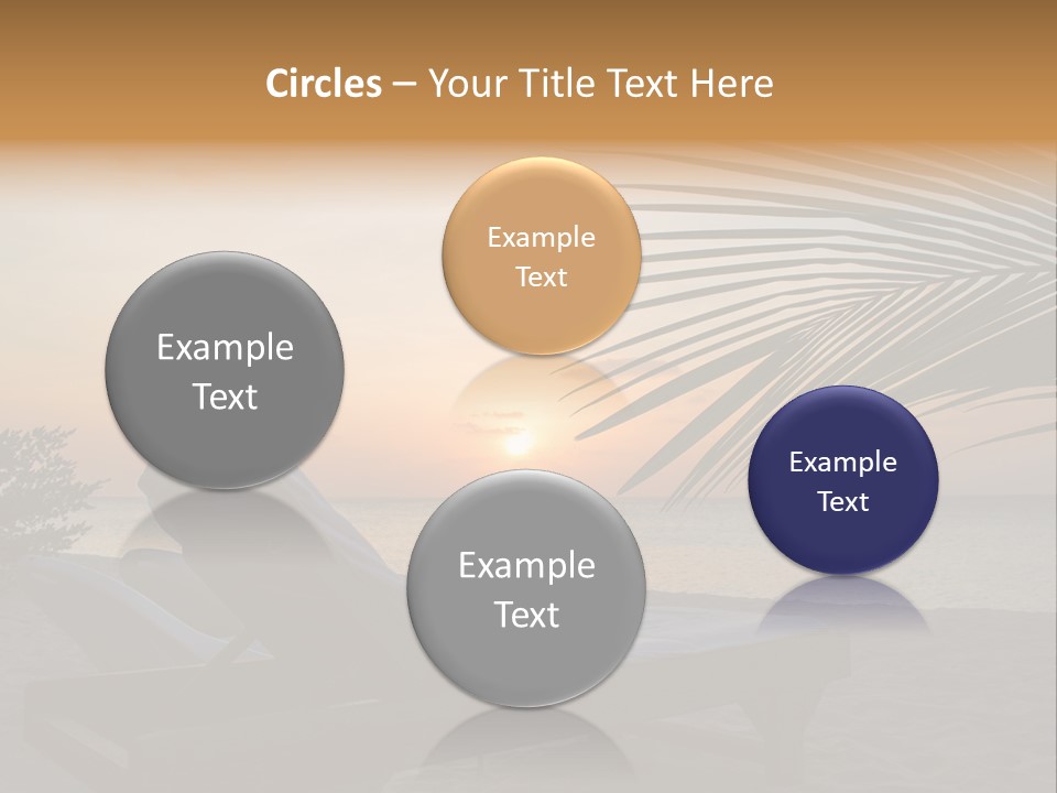 Beach Summer Palm PowerPoint Template