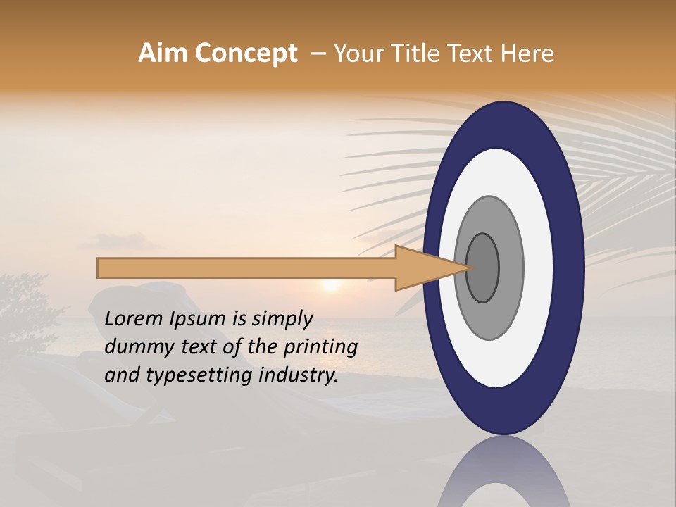 Beach Summer Palm PowerPoint Template