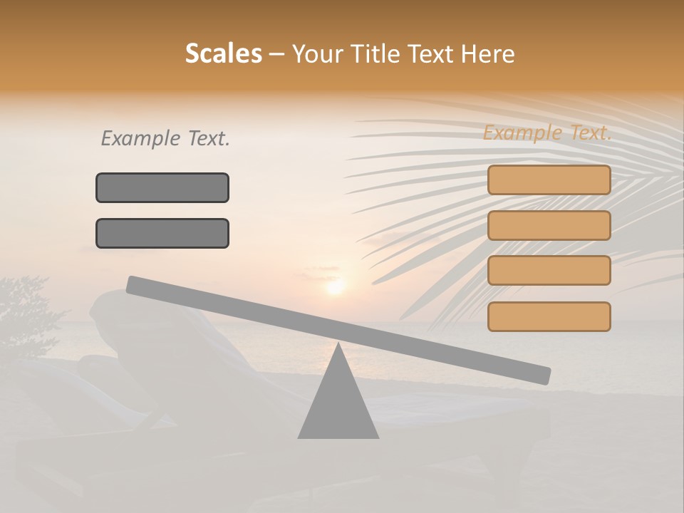 Beach Summer Palm PowerPoint Template