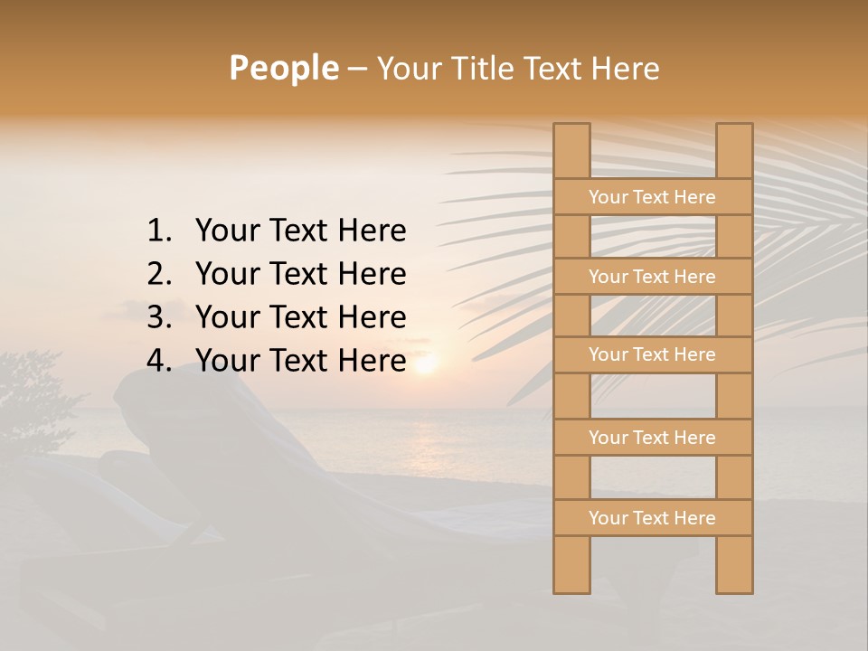 Beach Summer Palm PowerPoint Template