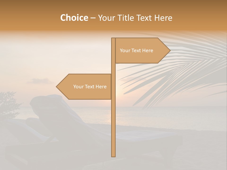 Beach Summer Palm PowerPoint Template