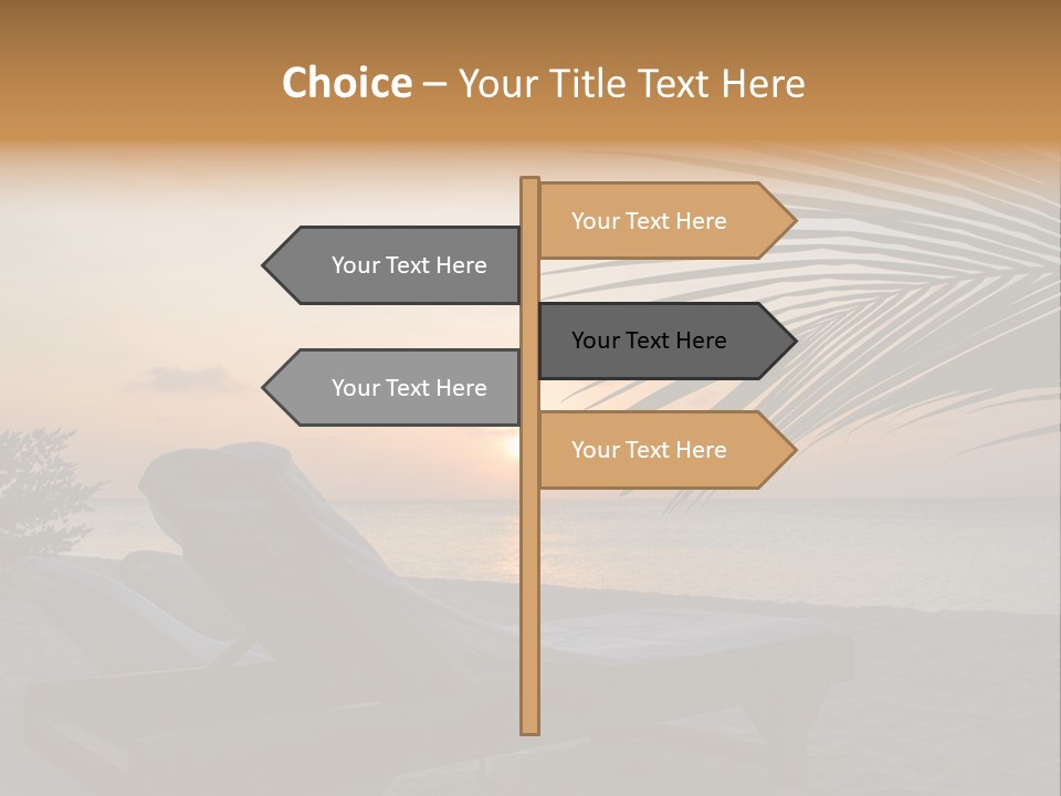 Beach Summer Palm PowerPoint Template