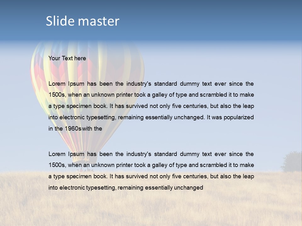 Aeronautical California Float PowerPoint Template