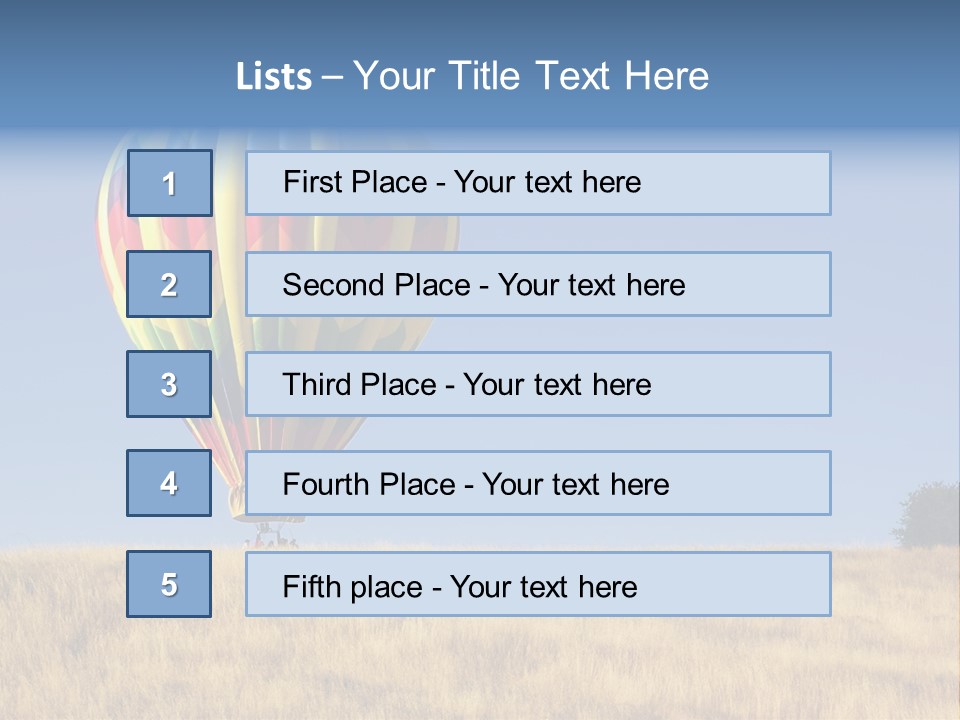 Aeronautical California Float PowerPoint Template