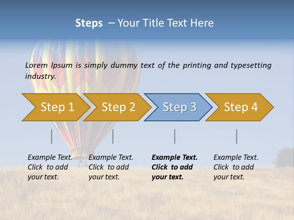 Aeronautical California Float PowerPoint Template