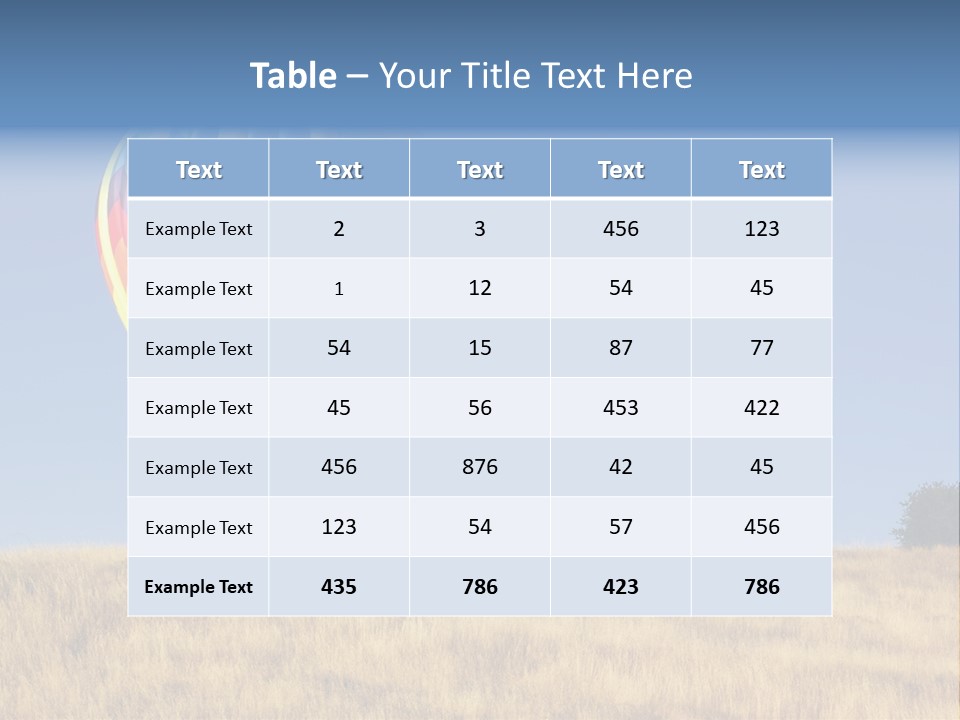 Aeronautical California Float PowerPoint Template