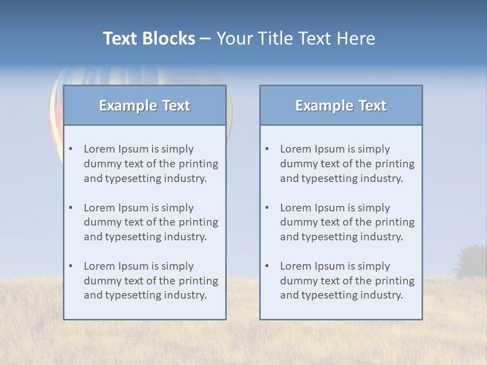 Aeronautical California Float PowerPoint Template