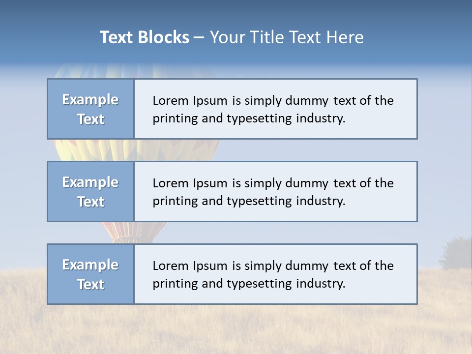 Aeronautical California Float PowerPoint Template