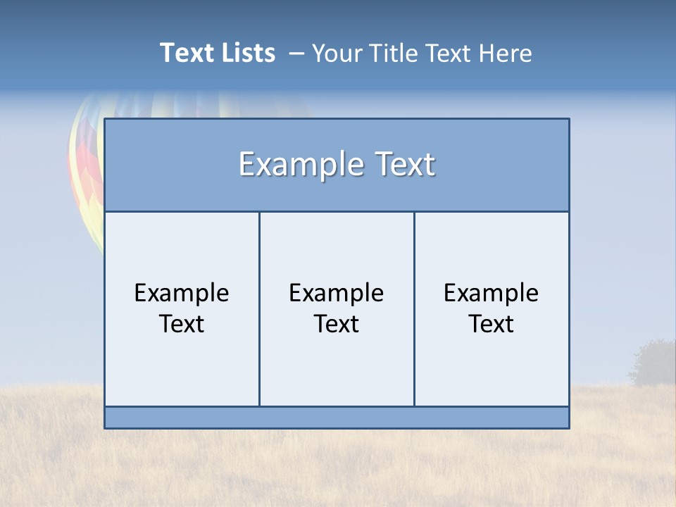 Aeronautical California Float PowerPoint Template