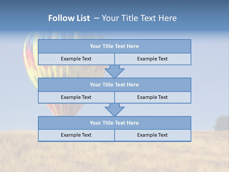Aeronautical California Float PowerPoint Template