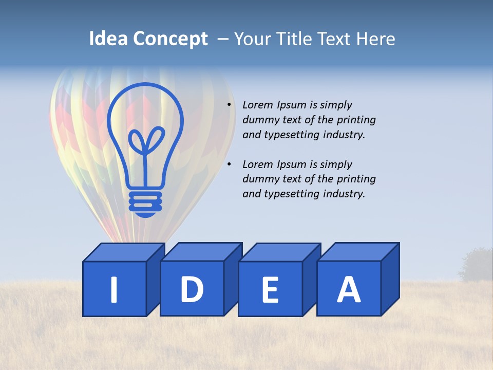 Aeronautical California Float PowerPoint Template