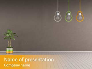 Lamp Style Floor PowerPoint Template